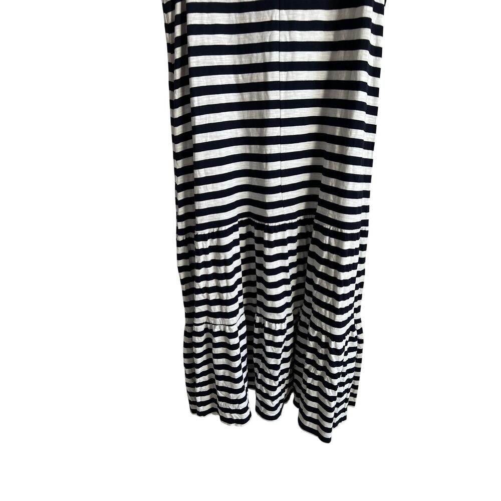 GAP WOMENS SIZE XLARGE COTTON TANK TIERED STRIPE SUNDRESS NAVY WHITE NEW - Picture 8 of 10